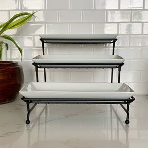 3-Tiered Mesh Swivel Serving Rack by iEnjoyware